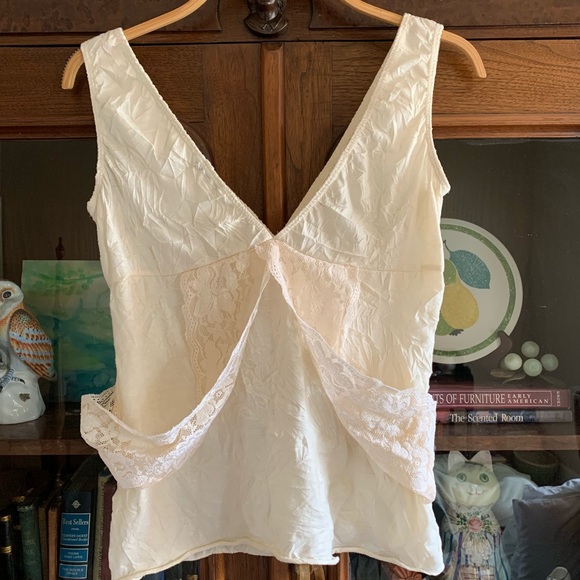 Anthropologie tank w lace overlay, size S - Picture 3 of 7